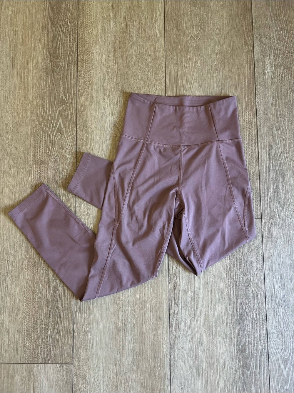 girlfriend collective XS rosebud pink mauve compressive high rise leggings